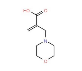 2-(Morpholinomethyl)acrylic acid (CAS 4432-44-4) - chemical structure image