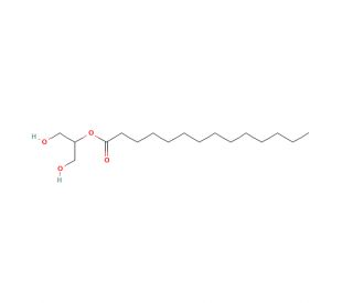 2-Myristoylglycerol (CAS 3443-83-2) - chemical structure image