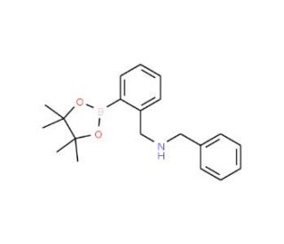 2-(N-Benzylaminomethyl)phenylboronic acid, pinacol ester (CAS 1150271-53-6) - chemical structure image