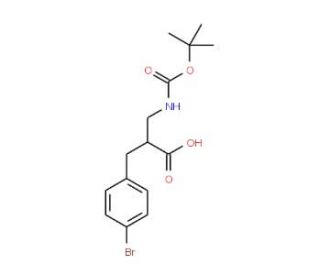 2-N-Boc-2-Aminomethyl-3-(4-bromo-phenyl)-propionic acid (CAS 886364-20-1) - chemical structure image