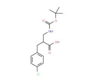 2-N-Boc-2-Aminomethyl-3-(4-chloro-phenyl)-propionic acid (CAS 626220-65-3) - chemical structure image