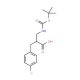 2-N-Boc-2-Aminomethyl-3-(4-chloro-phenyl)-propionic acid (CAS 626220-65-3) - chemical structure image