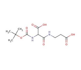 2-(N-Boc-amino)-3-(2-carboxyethylamino)-3-oxopropanoic Acid - chemical structure image