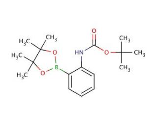 2-(N-Boc-amino)phenylboronic acid pinacol ester (CAS 159624-15-4) - chemical structure image
