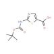 2-N-Boc-Amino-thiazole-5-carboxylic acid (CAS 302964-02-9) - chemical structure image