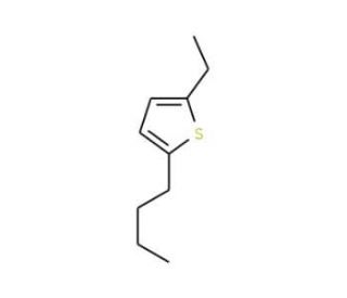 2-n-Butyl-5-ethylthiophene (CAS 54411-06-2) - chemical structure image