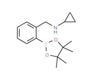 2-(N-Cyclopropylaminomethyl)phenylboronic acid, pinacol ester (CAS 1150271-52-5) - chemical structure image