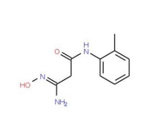 2-(N-Hydroxycarbamimidoyl)-N-o-tolyl-acetamide - chemical structure image