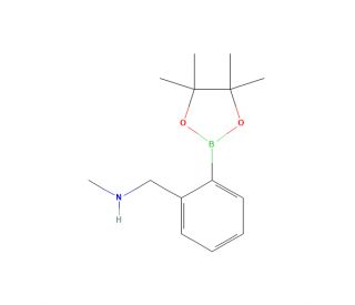 2-(N-Methylaminomethyl)phenylboronic acid, pinacol ester (CAS 1150271-47-8) - chemical structure image