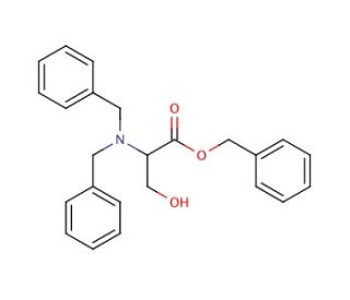 2-N,N-Dibenzyl Serine Benzyl Ester (CAS 82770-40-9) - chemical structure image