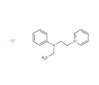 2-(N-Phenyl-N-ethyl)aminoethylpyridinium chloride (CAS 14408-19-6) - chemical structure image