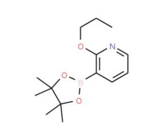 2-n-Propoxypyridine-3-boronic acid pinacol ester (CAS 1073371-87-5) - chemical structure image