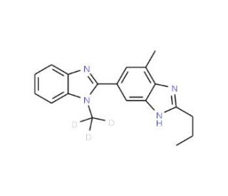 2-n-Propyl-4-methyl-6-(1-methylbenzimidazol-2-yl)-benzimidazole-d3 - chemical structure image