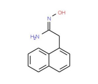 2-(Naphth-1-yl)acetamide oxime (CAS 66611-51-6) - chemical structure image
