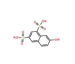 2-Naphthol-6,8-disulfonic acid (CAS 118-32-1) - chemical structure image
