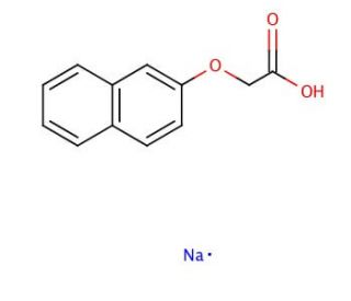 2-Naphthoxyacetic acid sodium salt (CAS 10042-71-4) - chemical structure image