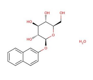2-Naphthyl b-D-glucopyranoside monohydrate (CAS 6044-30-0) - chemical structure image