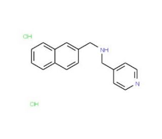 (2-Naphthylmethyl)(pyridin-4-ylmethyl)aminedihydrochloride - chemical structure image