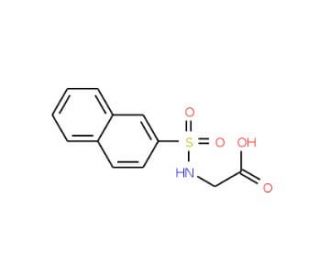 [(2-naphthylsulfonyl)amino]acetic acid (CAS 92740-48-2) - chemical structure image
