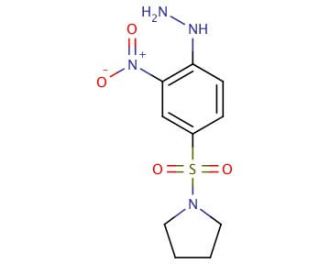 [2-Nitro-4-(pyrrolidine-1-sulfonyl)-phenyl]-hydrazine - chemical structure image