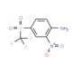 2-Nitro-4-trifluoromethanesulfonyl-phenylamine (CAS 400-23-7) - chemical structure image