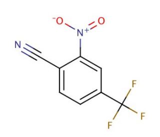 2-Nitro-4-(trifluoromethyl)benzonitrile (CAS 778-94-9) - chemical structure image
