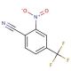 2-Nitro-4-(trifluoromethyl)benzonitrile (CAS 778-94-9) - chemical structure image