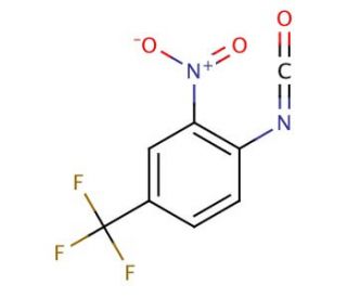 2-Nitro-4-(trifluoromethyl)phenyl isocyanate (CAS 16588-70-8) - chemical structure image
