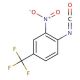 2-Nitro-4-(trifluoromethyl)phenyl isocyanate (CAS 16588-70-8) - chemical structure image