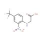 (2-Nitro-4-trifluoromethyl-phenylamino)-acetic acid (CAS 1428-53-1) - chemical structure image
