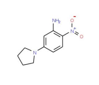 2-Nitro-5-(1-pyrrolidinyl)aniline - chemical structure image