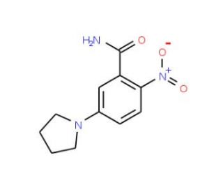 2-Nitro-5-(1-pyrrolidinyl)benzenecarboxamide - chemical structure image
