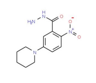 2-Nitro-5-piperidinobenzenecarbohydrazide - chemical structure image