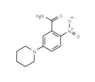 2-Nitro-5-piperidinobenzenecarboxamide - chemical structure image