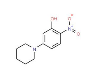 2-nitro-5-piperidinophenol (CAS 157831-75-9) - chemical structure image