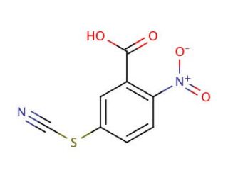 2-Nitro-5-thiocyanatobenzoic acid (CAS 30211-77-9) - chemical structure image