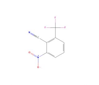 2-Nitro-6-(trifluoromethyl)benzonitrile (CAS 1227581-80-7) - chemical structure image