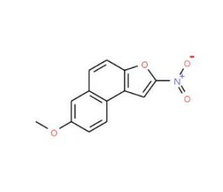 2-Nitro-7-methoxynaphtho[2,1-b]furan (CAS 75965-74-1) - chemical structure image