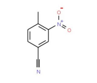 2-Nitro-p-toluonitrile (CAS 939-79-7) - chemical structure image
