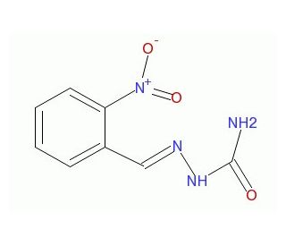 2-Nitrobenzaldehyde semicarbazone (CAS 16004-43-6) - chemical structure image