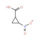 2-nitrocyclopropanecarboxylic acid - chemical structure image