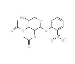 2-Nitrophenyl 2,3-di-O-acetyl-b-D-xylopyranoside (CAS 162088-91-7) - chemical structure image