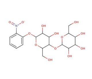 2-Nitrophenyl &beta;-D-cellobioside (CAS 70867-33-3) - chemical structure image