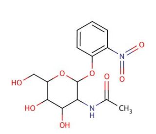 2-Nitrophenyl-N-acetyl-&beta;-D-galactosaminide (CAS 152957-34-1) - chemical structure image