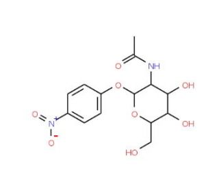 2-Nitrophenyl-N-acetyl- &beta;-D- glucosaminide (CAS 13264-92-1) - chemical structure image