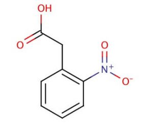 2-Nitrophenylacetic acid (CAS 3740-52-1) - chemical structure image
