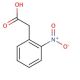 2-Nitrophenylacetic acid 的分子结构, CAS编号: 3740-52-1 2-Nitrophenylacetic acid (CAS 3740-52-1) - chemical structure image