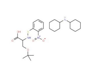 2-Nitrophenylsulfanyl-O-tert-butyl-L-serine dicyclohexylammonium salt (CAS 16990-60-6) - chemical structure image