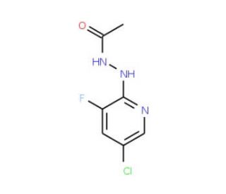2-(N&prime;-Acetylhydrazino)-5-chloro-3-fluoropyridine (CAS 1150561-82-2) - chemical structure image