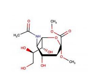 2-O-Methyl-alpha-D-N-acetylneuraminic acid methyl ester - chemical structure image